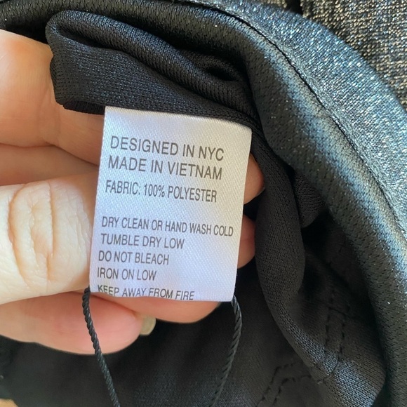 NWT Yumi Kim STUDIO 54 DRESS, GUN METAL SPARKLE - Picture 5 of 9